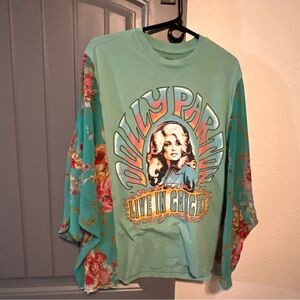 Upscale Dolly Parton T-Shirt Kimono-one size fits most